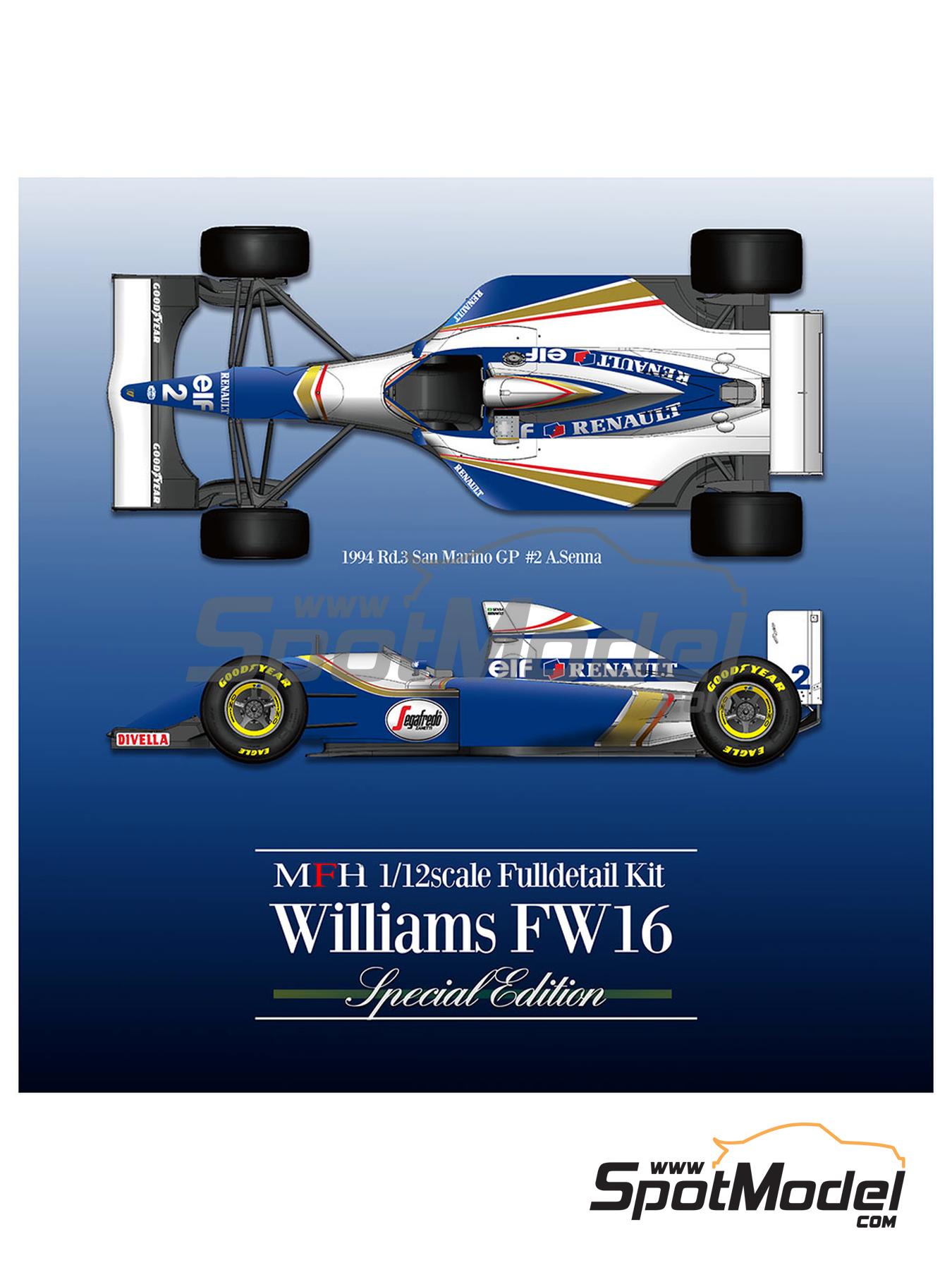 Model Factory Hiro K839: Car scale model kit 1/12 scale - Williams 